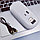 Беспроводная оптическая мышь Seven со световым эффектом (USB зарядка) Белая, фото 7