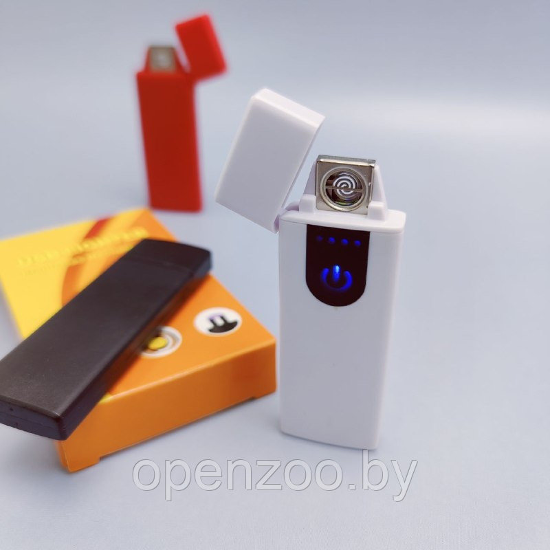 Зажигалка USB пьезозажигалка USB LIGHTER (беспламенная, перезаряжаемая) Красная