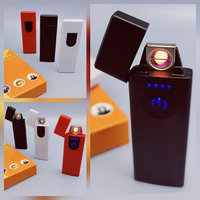 Зажигалка USB пьезозажигалка USB LIGHTER (беспламенная, перезаряжаемая) Черная