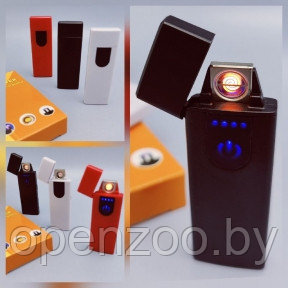 Зажигалка USB пьезозажигалка USB LIGHTER (беспламенная, перезаряжаемая) Черная