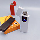 Зажигалка USB пьезозажигалка USB LIGHTER (беспламенная, перезаряжаемая) Красная, фото 2