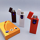Зажигалка USB пьезозажигалка USB LIGHTER (беспламенная, перезаряжаемая) Голубая, фото 4