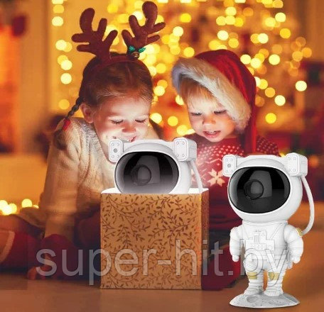 Ночник проектор игрушка Astronaut Starry Sky Projector с пультом ДУ - фото 5 - id-p195497511