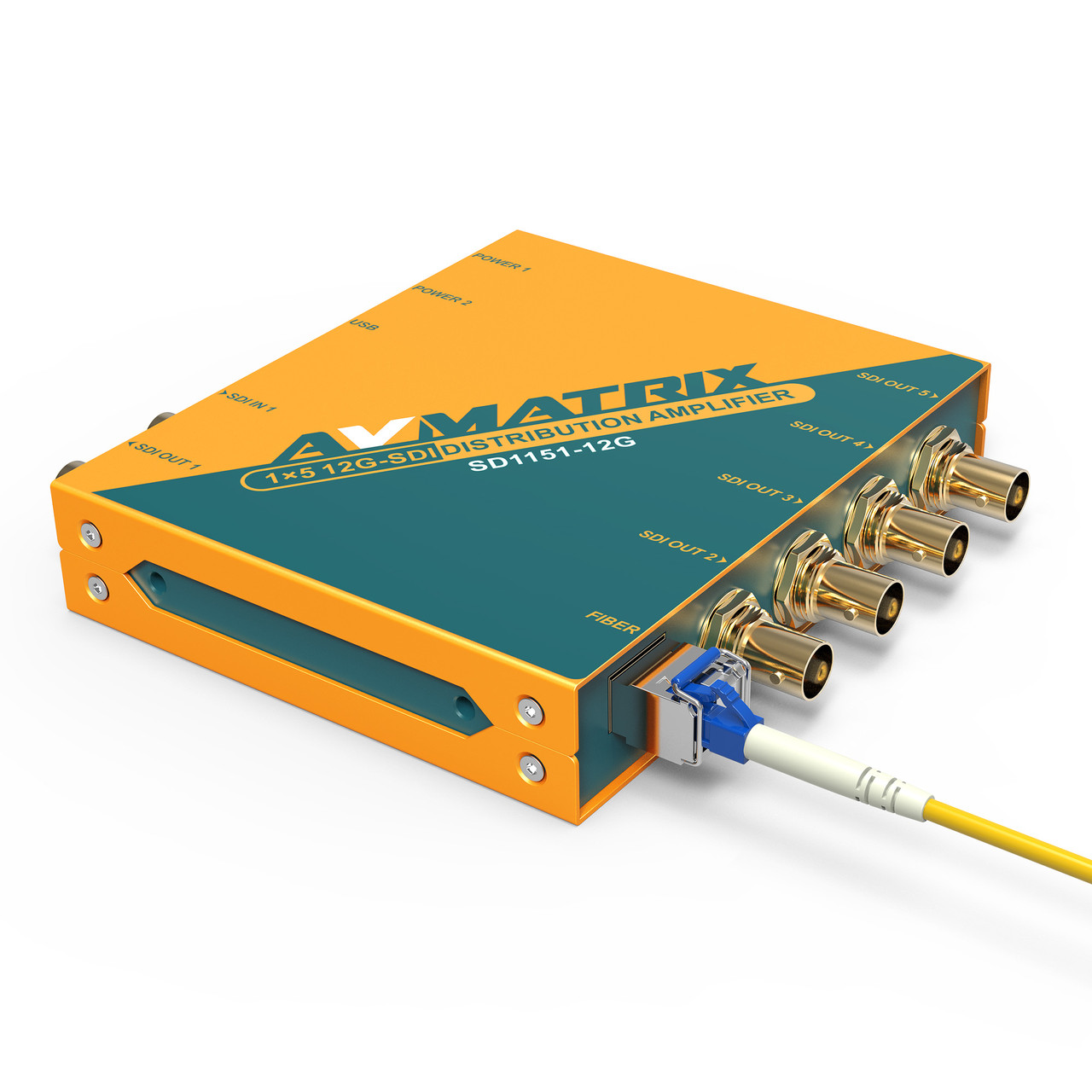 Усилитель-распределитель AVMATRIX SD1151 12G-SDI 1×5 с восстановлением тактовой частоты - фото 1 - id-p195497177