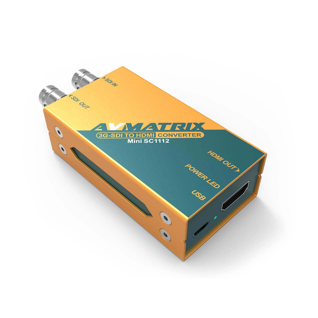 Конвертер AVMATRIX Mini SC1112 преобразования 3G-SDI в HDMI - фото 2 - id-p195497188