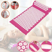 Акупунктурный коврик (коврик для акупунктурного массажа) Acupressure Mat, в коробке Розовый