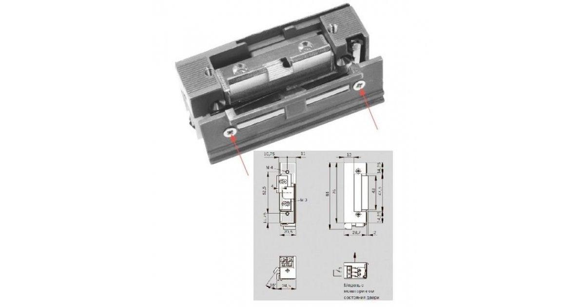 Электрозащелка Basic 448 RR Easy Adapt Lucky 12 - 24 V AC/DC