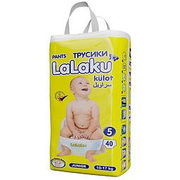 Трусики-подгузники Lalaku 5 Junior (10-17кг) 40 шт