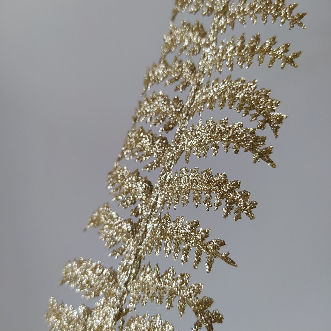 Лист папоротника 31 см, белое золото - фото 4 - id-p195517045