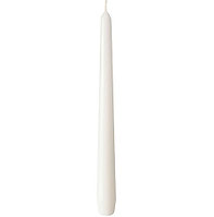 Свеча коническая белая 24.5 см