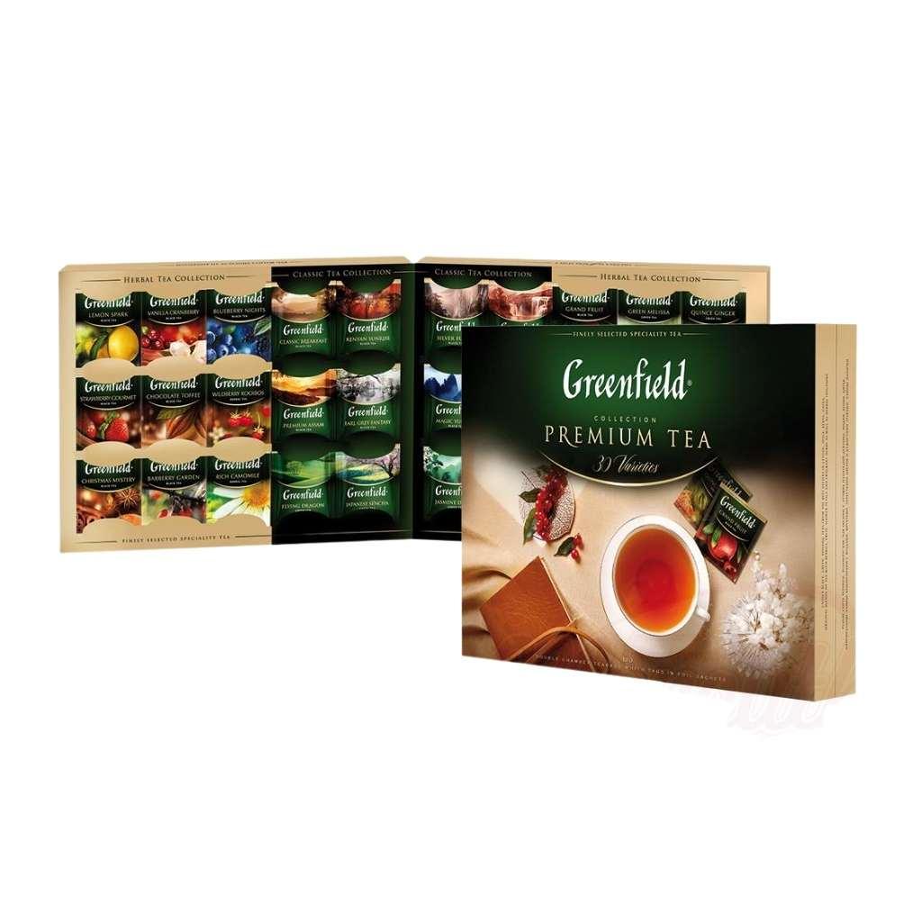 Чай "Greenfield" 120пак*2гр, ассорти, набор 30 видов, Коллекция - фото 1 - id-p195517043
