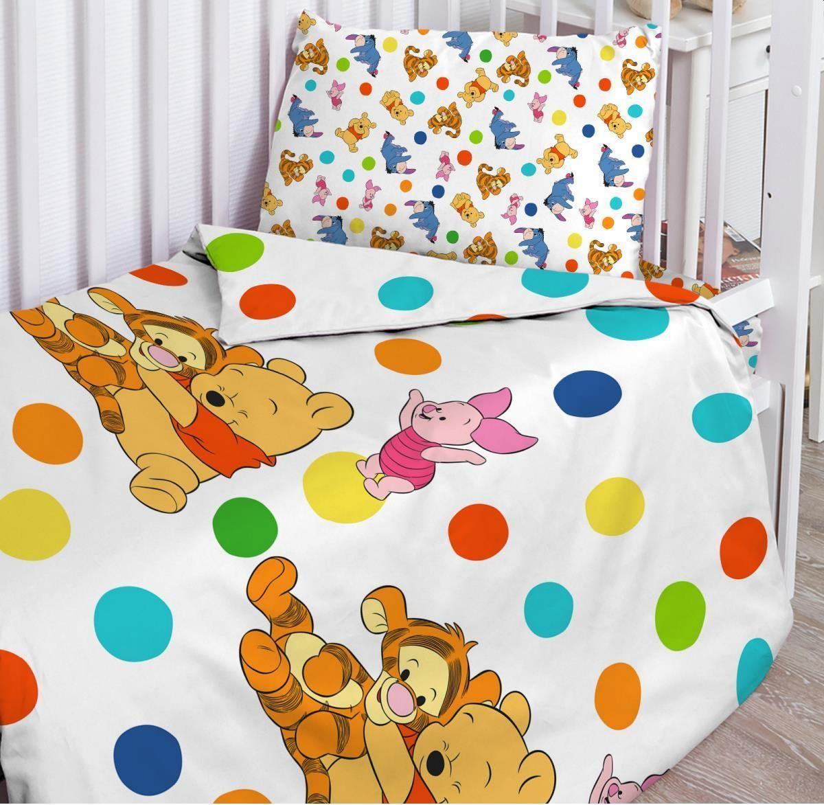 Постельный комплект в детскую кроватку "Disney Baby" (40х60) Винни Пух и друзья 16476-1/16477-1
