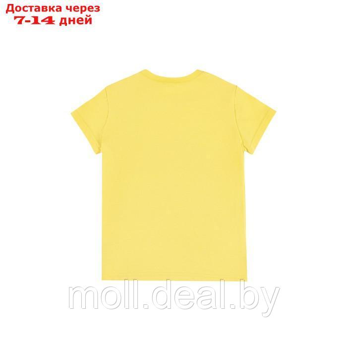 Футболка детская, рост 86 см, цвет желтый - фото 3 - id-p195463424