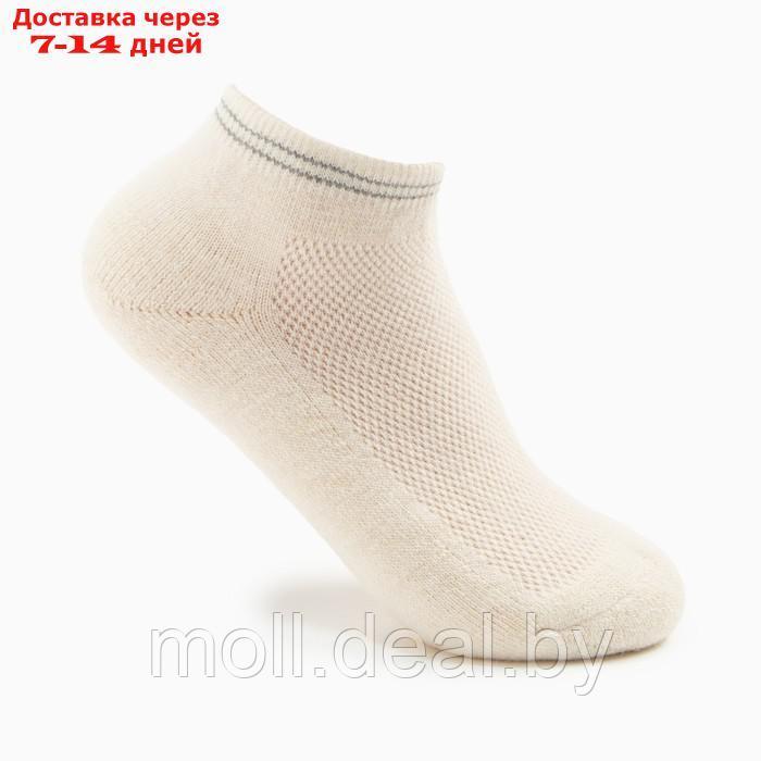 Носки женские укороченные "Soft merino", цвет белый, р-р 35-37 - фото 1 - id-p195464416