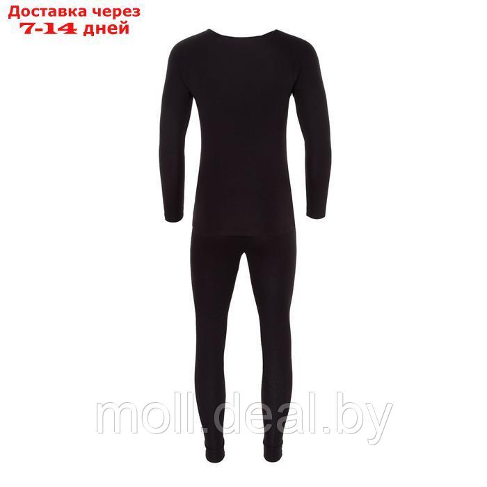 Термобельё мужское (джемпер, кальсоны), цвет чёрный, размер 46 - фото 7 - id-p195464426