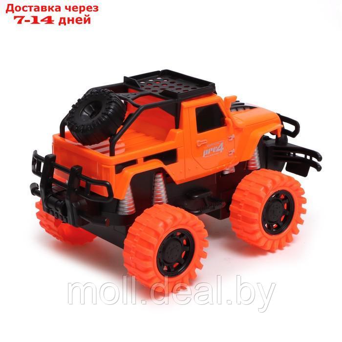 АВТОГРАД Джип радиоуправляемый "Truck", педали и руль, работает от акб, цвет оранжевый - фото 3 - id-p195464522