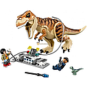 Конструктор Bela 10927 Dinosaur World Транспорт для перевозки Ти-Рекса (аналог Lego 75933) 638 деталей, фото 3
