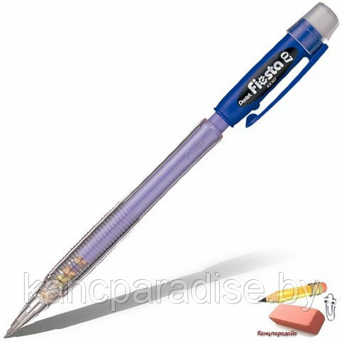 Автокарандаш Pentel Fiesta, 0,5 мм., синий, арт.AX105-AO