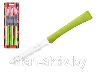 Набор ножей столовых, 3шт., серия INOVA D+, зеленые, DI SOLLE (Супер цена! Длина: 217 мм, длина лезв