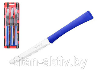 Набор ножей столовых, 3шт., серия INOVA D+, голубые сан марино, DI SOLLE (Супер цена! Длина: 217 мм,