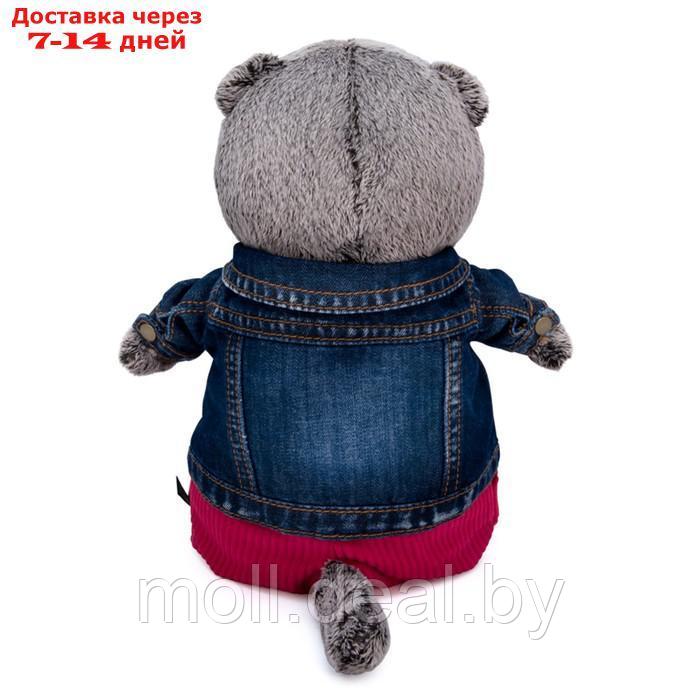 Мягкая игрушка "Басик в джинсовой куртке и малиновых штанах", 30 см Ks30-213 - фото 9 - id-p195463708