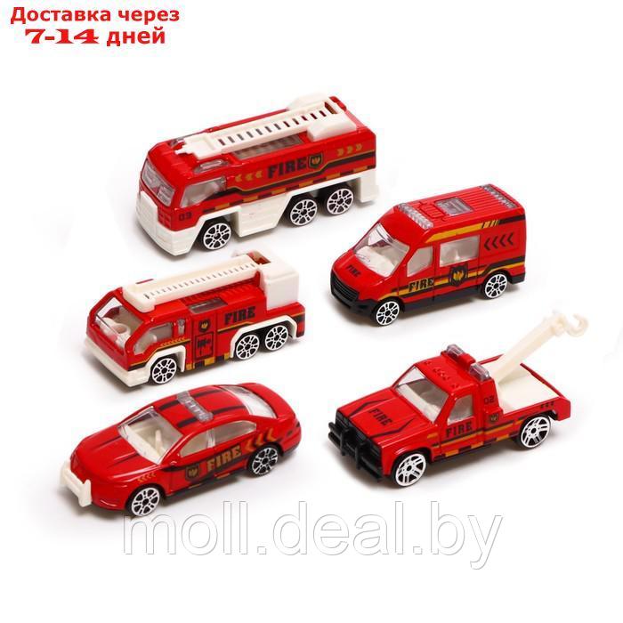 Игровой набор "Пожарная служба", кейс с 5 металлическими машинками - фото 5 - id-p195466738