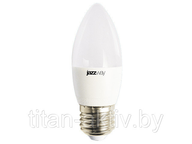 Лампа светодиодная C37 СВЕЧА 8Вт PLED-LX 220-240В Е27 4000К JAZZWAY (60 Вт  аналог лампы накаливания