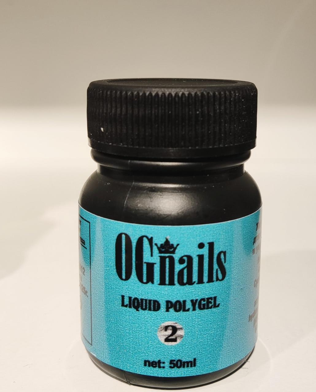 Жидкий полигель (Liquid polygel) №2 OGnails молочный, 50 мл (флакон без кисти)