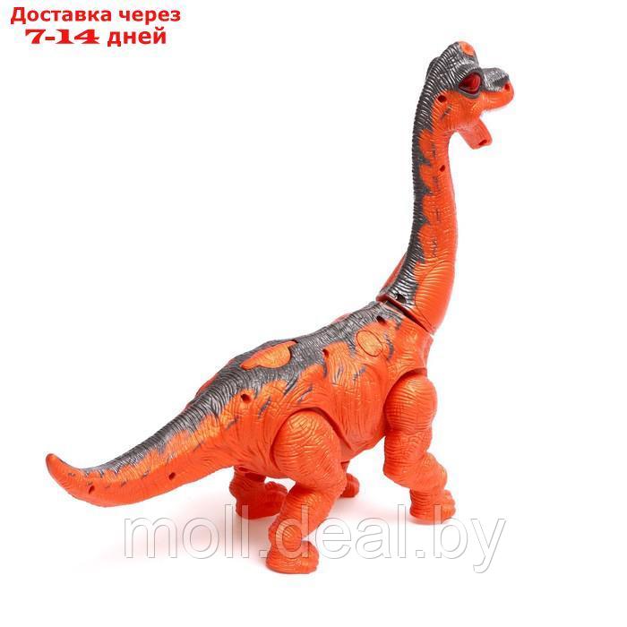 Динозавр "Диплодок", эффект дыма, откладывает яйца, с проектором цвет оранжевый - фото 3 - id-p195466811