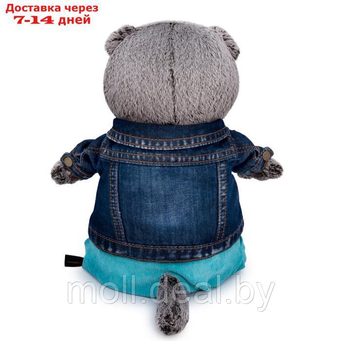 Мягкая игрушка "Басик в джинсовой куртке и бирюзовых штанах", 25 см Ks25-212 - фото 6 - id-p195463101