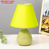 Настольная лампа "Эстель" Е14 40Вт зеленый 17х17х26 см