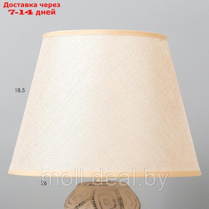 Настольная лампа "Бриана" Е14 40Вт бежевый 22,5х22,5х35 см - фото 4 - id-p195466082