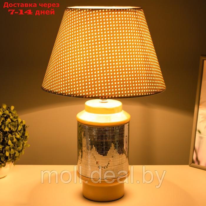 Настольная лампа "Вайли" Е27 40Вт серебро-бежевый 30х30х46 см - фото 3 - id-p195466086