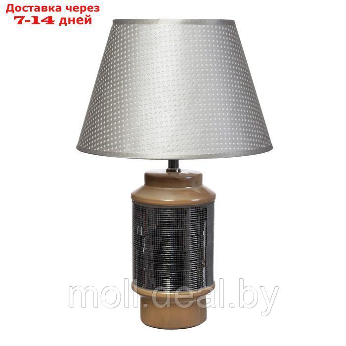 Настольная лампа "Вайли" Е27 40Вт серебро-бежевый 30х30х46 см - фото 6 - id-p195466086