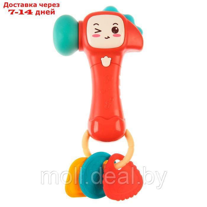 Развивающая игрушка - погремушка "Молоточек", музыка, свет, цвет МИКС - фото 1 - id-p195465116