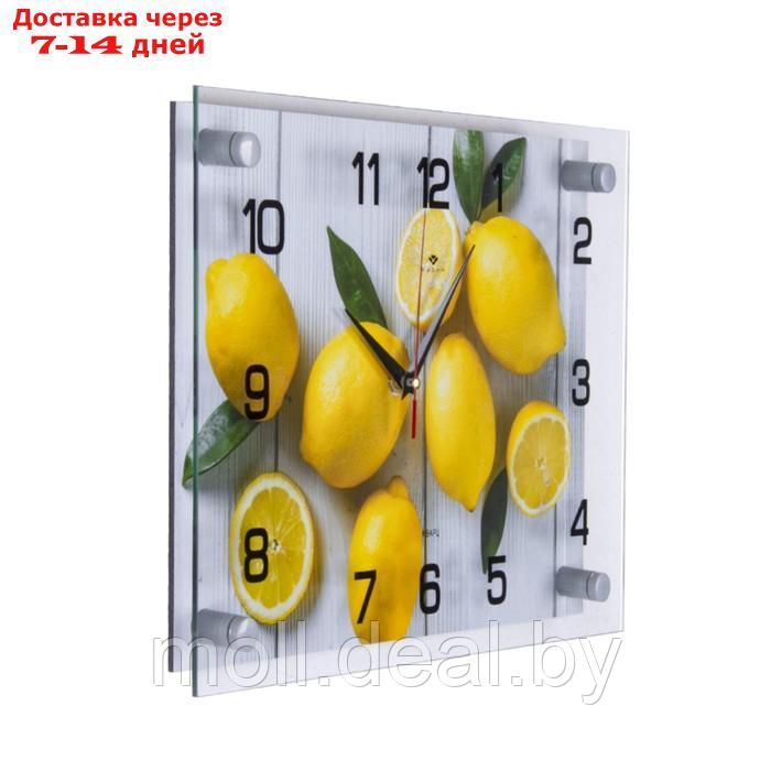Часы настенные, серия: Кухня, "Лимоны на столе", плавный ход, 25 x 35 см - фото 2 - id-p195465214