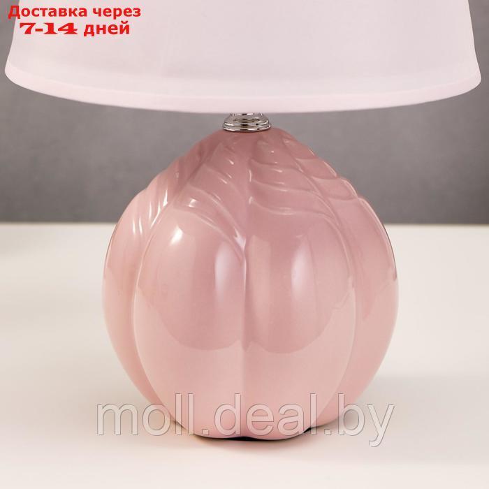Лампа настольная "Бутон" Е27 1х40Вт светло-розовый 20х20х30 см - фото 5 - id-p195465365