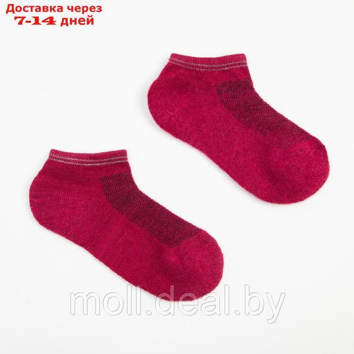 Носки женские укороченные "Soft merino", цвет бордовый, размер 35-37 - фото 2 - id-p195466396