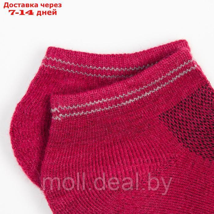 Носки женские укороченные "Soft merino", цвет бордовый, размер 35-37 - фото 3 - id-p195466396