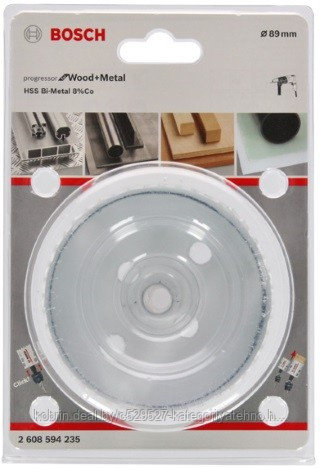 Биметаллическая коронка BOSCH BiM PROGRESSOR 89 mm, NEW