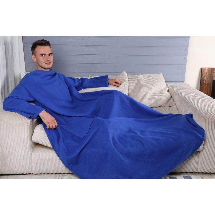 Плед-халат с рукавами SNUGGIE Синий - фото 4 - id-p195594529