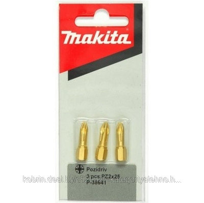 Бита MAKITA Насадка алмазная PZ2, 25 мм, C-form, 3 шт.