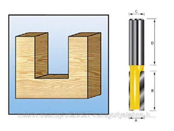 Фреза MAKITA пазовая 8x20x8x32x2T