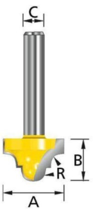 Фреза MAKITA пазовая 25,4х15,9х12х38