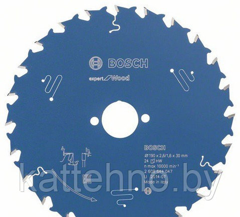 Пильный диск BOSCH Expert for Wood 190x30x2.6/1.6x24T