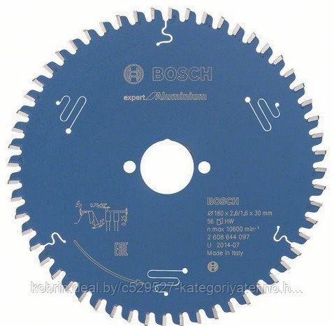 Пильный диск BOSCH Expert for Aluminium 180x30x2.6/1.6x56T