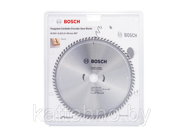 Пильный диск BOSCH 254x30x80 Optiline ECO