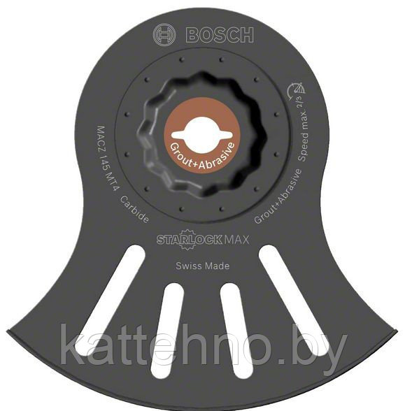 Полотно для реноваторова BOSCH StarlockMax Carbide большое сегментированное ?145 мм MACZ 145 MT4