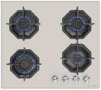 Газовая варочная панель MAUNFELD EGHG.64.2CBG\G