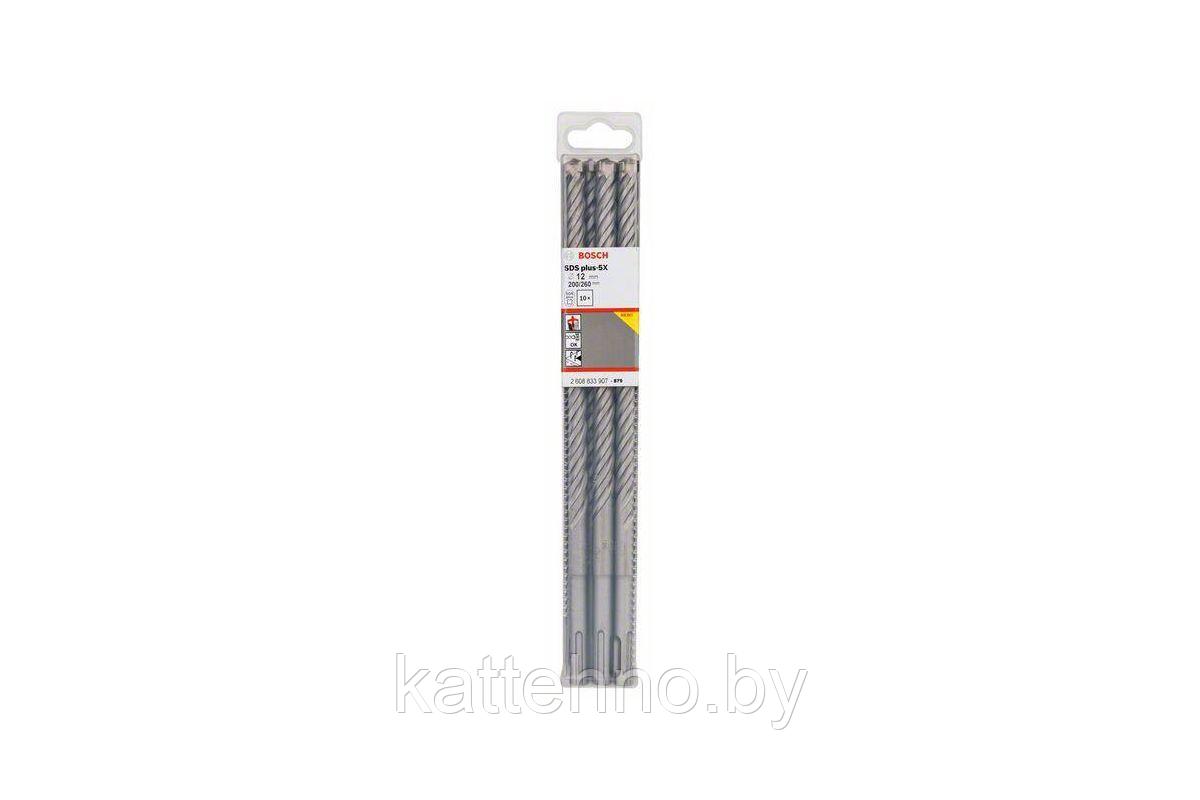 Сверло SDS-Plus BOSCH SDS plus-5X, 12x200x260 (set10 - цена указана за штуку)